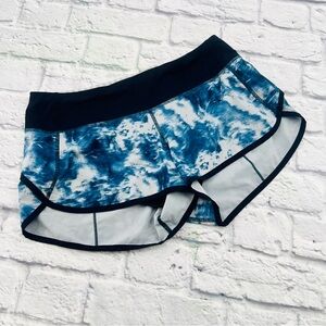 Lululemon Athletica Blue & White Athletic Shorts